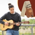thumbnail image 5 of Blueek Soft Cotton Guitar Strap with Leather Ends - Adjustable Length, Comfortable for All Guitars - Perfect for Musicians(2#), 5 of 7