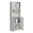thumbnail image 3 of We Have Furniture Utah 3 Piece Living Room Set with 3 Bookcases, White, 3 of 8
