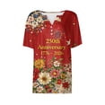 thumbnail image 5 of MEICHEN Summer Usa 250th Anniversary Tops for Women Casual Print Blouses Patriotic Graphic Tees Short Sleeve V Neck T Shirt, 5 of 6