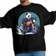 thumbnail image 4 of Camisetas para hombre con diseño de panda en motocicleta, camisetas casuales de manga corta para hombre, camisetas gráficas para adolescentes, niños y hombres, 4 of 8