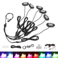 thumbnail image 3 of LED Rock Light Kit 1V6 Télécommande Bluetooth Coloré pour Châssis de Moto de Voiture, 3 of 14