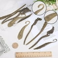 thumbnail image 3 of 10Pcs 5 Style Tibetan Style Alloy Bookmarks with Hole Feather & Wing Antique Bronze 104~160x13~27x2~4mm, 3 of 8