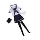 thumbnail image 1 of Conjunto de uniforme escolar para muñeca a escala 1/6, camiseta de manga corta y ropa interior. azul oscuro, 1 of 9