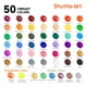 thumbnail image 2 of Pintura acrílica Shuttle Art, set de 50 colores, frascos de 60 ml (2 oz), pigmentos intensos, resistente al agua, premium para artistas, principiantes y niños sobre lienzo, rocas, madera, cerámica y t, 2 of 8