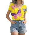 thumbnail image 4 of MEICHEN Plus Size Tops for Women Casual Short Sleeves T Shirts Blouses Summer Fashion Clothing for Women, 4 of 9