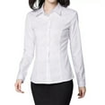thumbnail image 2 of Ketyyh-chn99 Shirts for Women Dressy Casual Fall Blouses 2024 Long Sleeve Solid Business Work Tops White,5XL, 2 of 3