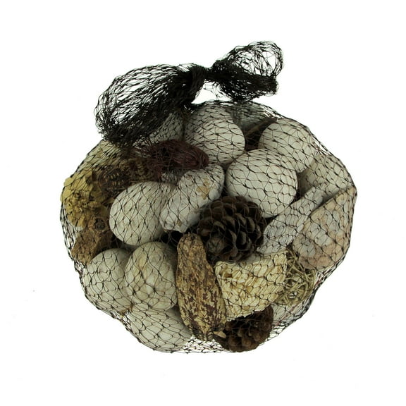 India House Neutral White Mushroom Mix Assorted Dried Botanicals In a Bag