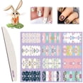 thumbnail image 1 of Pegatinas de Pascua para uñas, 12 hojas de pegatinas de Pascua para decoración de uñas, pegatinas autoadhesivas de conejito para decoración de uñas, rendimiento de primera categoría, 1 of 9
