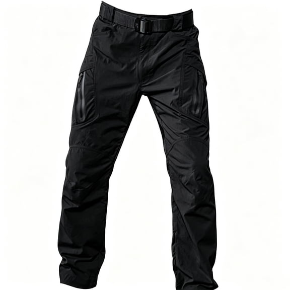 Men's Lightweight Stretch Cargo Pants Tapered Fit Outdoor Hiking Trousers S-XXL