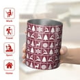 thumbnail image 5 of 12oz Coffee Tumblers Red Christmas Deer and Tree Pattern Stainless Steel Vacuum Insulated Travel Tumbler Coffee Cups Mug with Lid and Straw with Cleaning Brush for Cold & Hot Drinks, 5 of 5