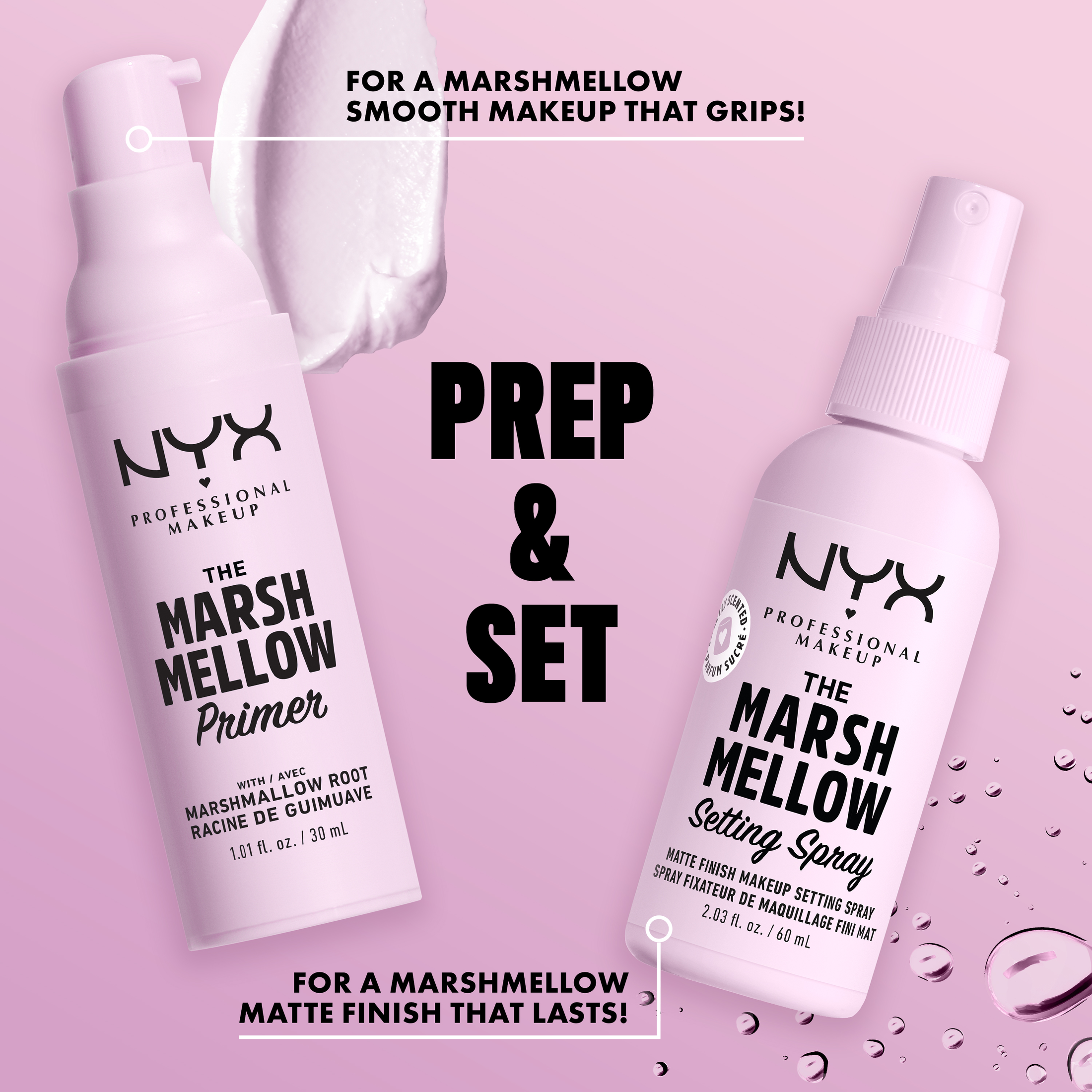 NYX Professional Makeup Marshmallow Smoothing Primer & Setting Spray Set photo 2
