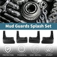 thumbnail image 2 of Protectores de barro Unique Bargains para Toyota Sienna SE 2016-2019, protectores de barro delanteros y traseros con accesorios de montaje, 2 of 6