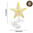 thumbnail image 4 of Home Decor Clearance Christmas Decorations Christmas Tree Five-pointed Star Lighting Tree Top Star Plastic USB Battery Two-function Power Supply Christmas Gifts, 4 of 9