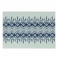 thumbnail image 1 of Ikat Cutting Board, Traditional Design Borders Art Geometrical Motifs and Shapes, Decorative Tempered Glass Cutting and Serving Board, Small Size, Navy Blue and White, by Ambesonne, 1 of 1