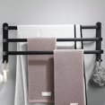 thumbnail image 5 of Toallero de baño de aluminio Space, colgador de pared de 3 capas, barra para toallitas, 5 of 5