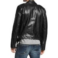 thumbnail image 2 of Men's Genuine Lambskin Leather Jacket Slim fit Motorcycle jacket A062, 2 of 3