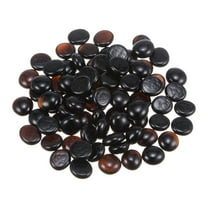 78pcs Fire Glass Beads for Fire Pit, 3/4" Luster Crystal Glass Rocks for Fish Tank Aquarium Black