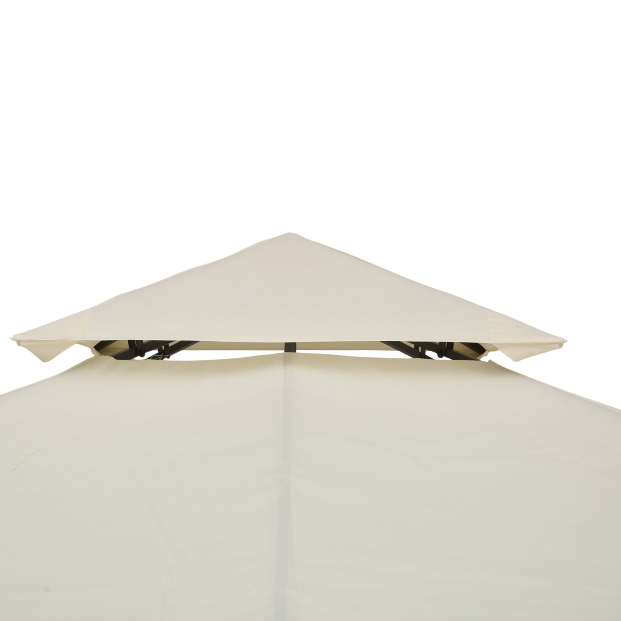Outsunny 9.8' x 9.8' Gazebo Replacement Canopy, 2-Tier Top Cover for 9.84' x 9.84' Outdoor Gazebo Models 01 -0153 & 100100-076, Cream (TOP ONLY)