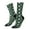 2 Black-2, variant on Green Frogs Pattern Sport Socks for Women and Men Crew Socks Sporty Calf Socks Casual Socks