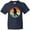 Navy, variant on Inktastic Hockey Player Retro Sunset Youth T-Shirt