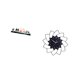 thumbnail image 5 of Escultura de pared estilo boho con flores de metal. Decoración de pared. Reloj de pared grande de acrílico. Reloj de pared silencioso. Artesanía hecha, 5 of 8