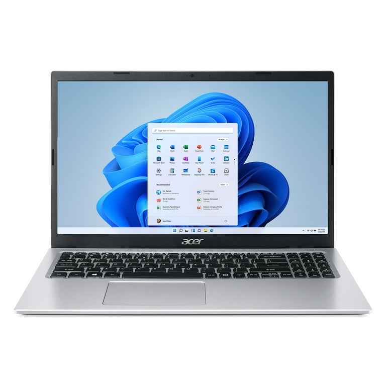 in Acer DDR4, 128GB 3 11 Home Intel Aspire S Laptop, NVMe FHD Silver, Core Mode, Windows A315-58-33XS i3-1115G4, 15.6\