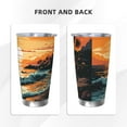 thumbnail image 3 of KLL Serene Ocean Sunset Print 40oz Stainless Steel Insulated Car Cup with Spillproof Lid - Keep Your Drink Hot or Cold on the Go-Without Straw, 3 of 8