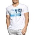 thumbnail image 1 of Calvin Klein - Camiseta gráfica con logotipo sublimado para hombre, color blanco, XXX-Large, 1 of 1