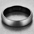 thumbnail image 2 of 6mm Duo Tone Tungsten Carbide Rings for Men Women Brushed Finish Couple Wedding Band Sets Comfort Fit Size 7-14, 2 of 6