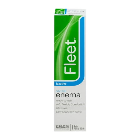 Fleet Enema, Ready-to-Use Saline Laxative, 4.5 fl oz (Best Enema To Use)