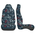 thumbnail image 5 of Haiem Navy Blue Geometric Printed Car Seat Covers Set of 2, Universal Fit Car Seat Covers,Protective Seat Covers,Comfortable Car Seat Covers, Easy Installation Seat Covers, Vehicle Seat Covers, 5 of 9