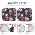 thumbnail image 5 of Picia Rainbow Unicorn And Cat Icecream 2 Piece Car Windshield Sun Shade Foldable | Foldable Sun Shield for Front Window Blocks UV Rays and Keeps Your Vehicle Cool-Medium, 5 of 7