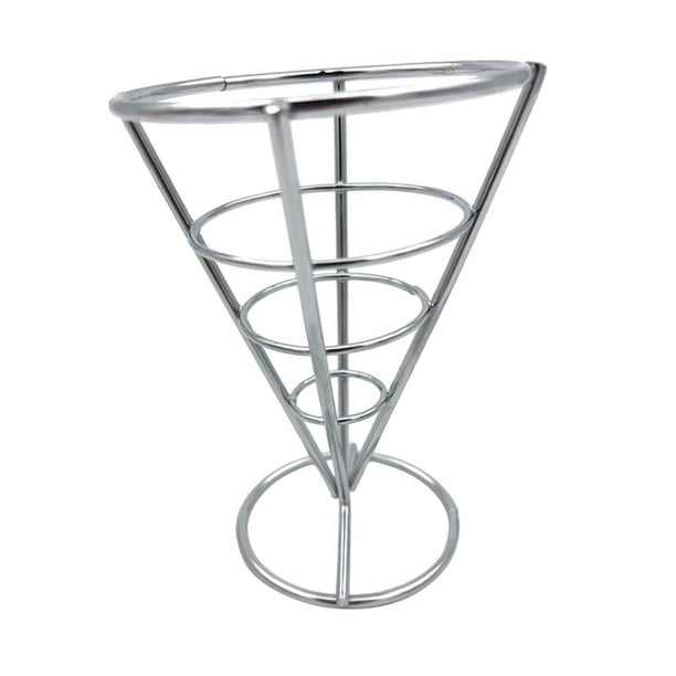 Soporte para papas fritas estilo occidental, cesta reutilizable portátil con drenaje de aceite para alimentos fritos Argén