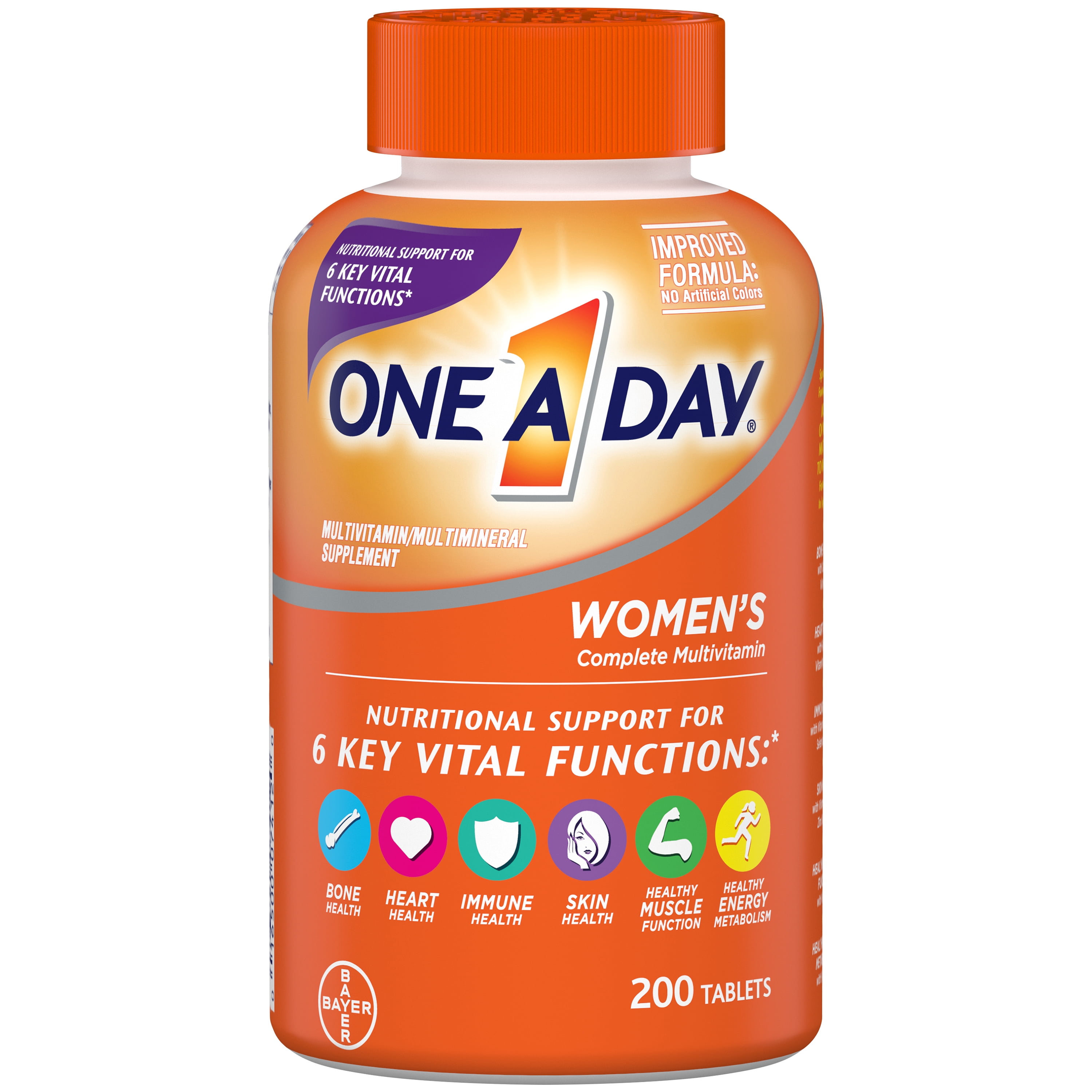 One A Day Multivitamins for Women Women #39 s Multivitamin Tablets 200 Ct One A Day Multivitamins for Women Women #39 s Multivitamin Tablets 200 Ct