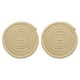 thumbnail image 1 of 2Pcs Manteles Individuales Redondos Trenzados, 4.3" Manteles Tejidos para Mesa de Cocina para Decoración de Granja (Beige), 1 of 7