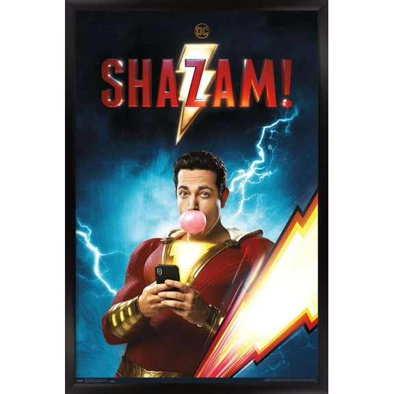 DC Comics Movie - Shazam - Chill Wall Poster, 14.725" x 22.375", Framed