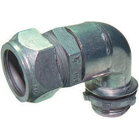 Emt Diecast Zinc Compression Connector - Sigma Electric ProConnex 1/2 in. Dia. Die-Cast Zinc 90 Degree Compression Connector For EMT 1 pk