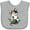 AC-Heather Grey, variant on Inktastic Calico Kitten For Darks Boys or Girls Baby Bib
