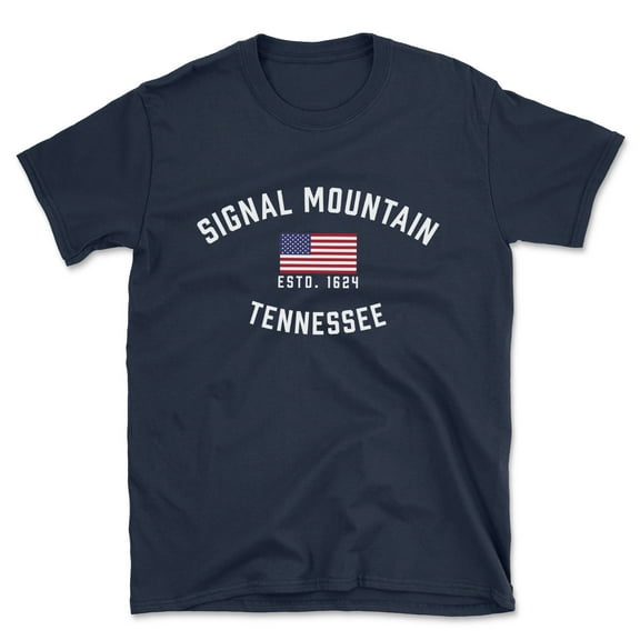 Signal Mountain Tennessee Patriot Men's Cotton T-Shirt