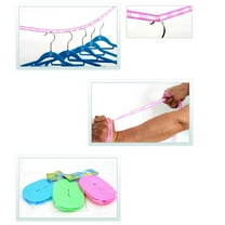 WHAMVOX Laundry Rope Nylon Stainless Steel 3 Meters Windproof AntiSlide Camping Supplies