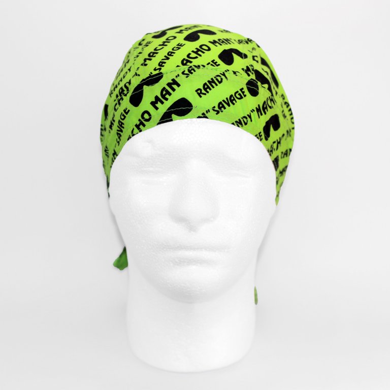 Bandana Skull Cap Doo Rag for Macho Man Randy Savage Costume (Green)