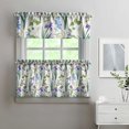 thumbnail image 2 of Retro Wildflower Curtains 24 Inch - 3 Panel Rustic Farmhouse Set with Vintage Botanicals, Boho Kitchen Window Drapes, 2 of 6