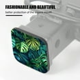 thumbnail image 3 of Hitch Cover Fits For 2-Inch Hitch,Vibrant Illustration Of Lush Green And Blue Monstera Leavesrubber Trailer Hitch Cover Tube Plug Insert,Car Exterior Accessories, Receiver Tube Hitch Plug, 3 of 6