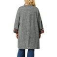 thumbnail image 3 of Agnes Orinda Women's Plus Size Fall Kimono Boho Open Front Midi Cardigan, 3 of 7