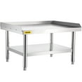 thumbnail image 3 of VEVOR Stainless Steel Equipment Grill Table Grill Stand Table with Adjustable Storage Undershelf 24*24*24 Inch, 3 of 5
