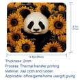 thumbnail image 5 of Panda Square Non-Slip Rubber Bottom Printed Desk Mat Mouse Mat Gaming Mousepad Desk Pad - 8.3x9.8 Inch, Suitable for Office and Gaming, 5 of 6