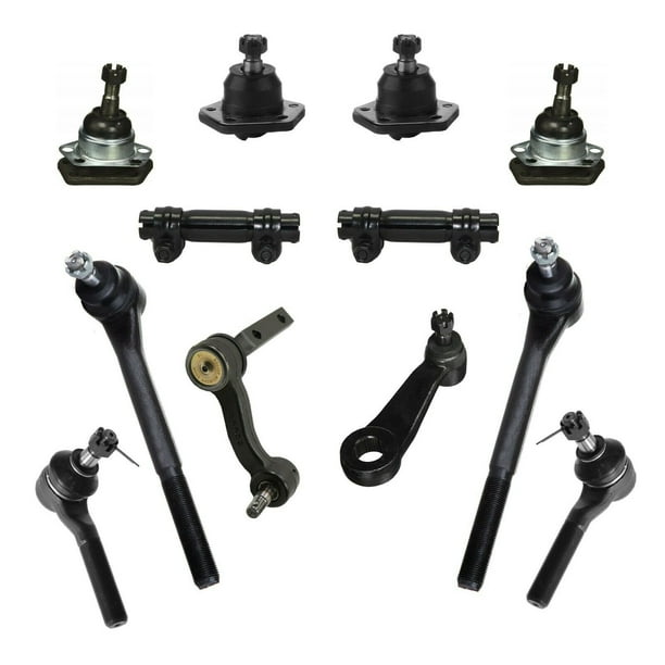 12 Pc Complete Front Suspension Tie Rod Ends Adjusting Sleeves Upper