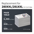 thumbnail image 3 of 280 281 Printer Ink for Canon 280 281 Printer Ink for Canon 280 281 XXL Printer Ink for PIXMA TR8520 (5-Pack), 3 of 6
