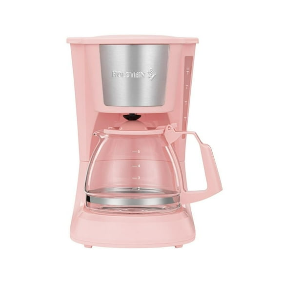 Cafetera Holstein Housewares 5 Tazas Rosa