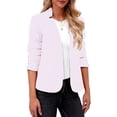 thumbnail image 2 of HNMKIU Solid Long Sleeve Button Knit Cardigan Jacket Casual Formal Womens Open Front Cover Up PK1 - XXXXL, 2 of 8